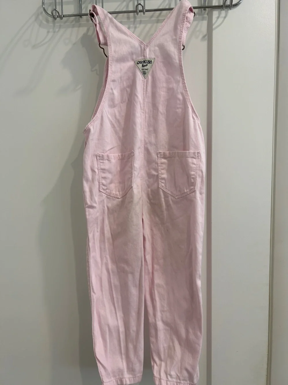 OshKosh B'gosh Toddler Pink Twill Overalls |Size 3T